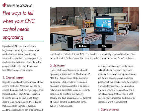 Five ways to tell when your CNC control needs upgrading