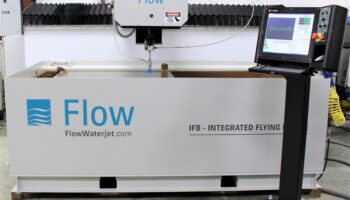 2 Flow Flying Bridge CNC Waterjet Machine with Control Stand