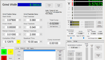CNC Double Disc Grinder control panel