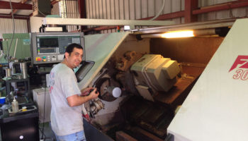 CNC Lathe Installation