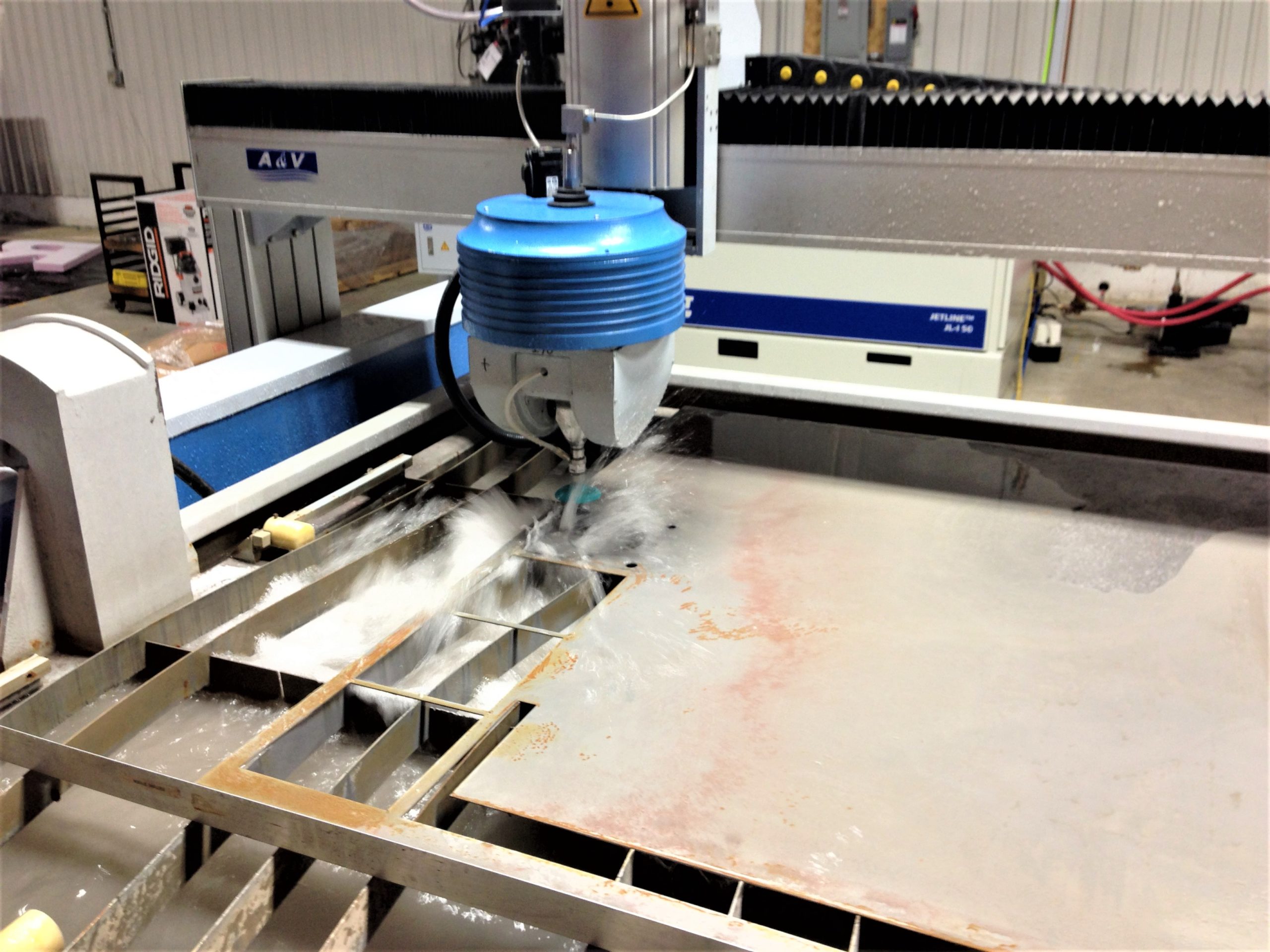 A&V CNC WATERJET CUTTING SYSTEM CONTROL UPGRADE