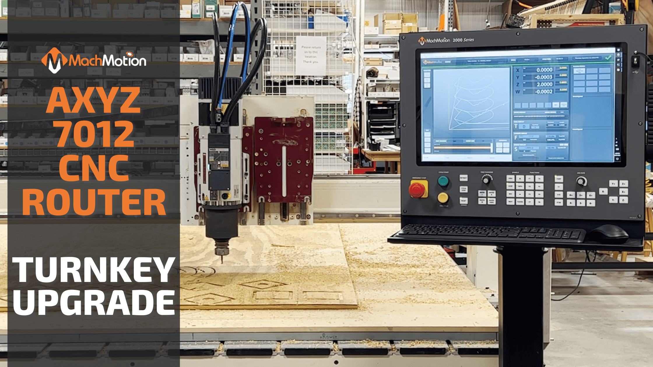 AXYZ 7012 CNC Router Turnkey Retrofit