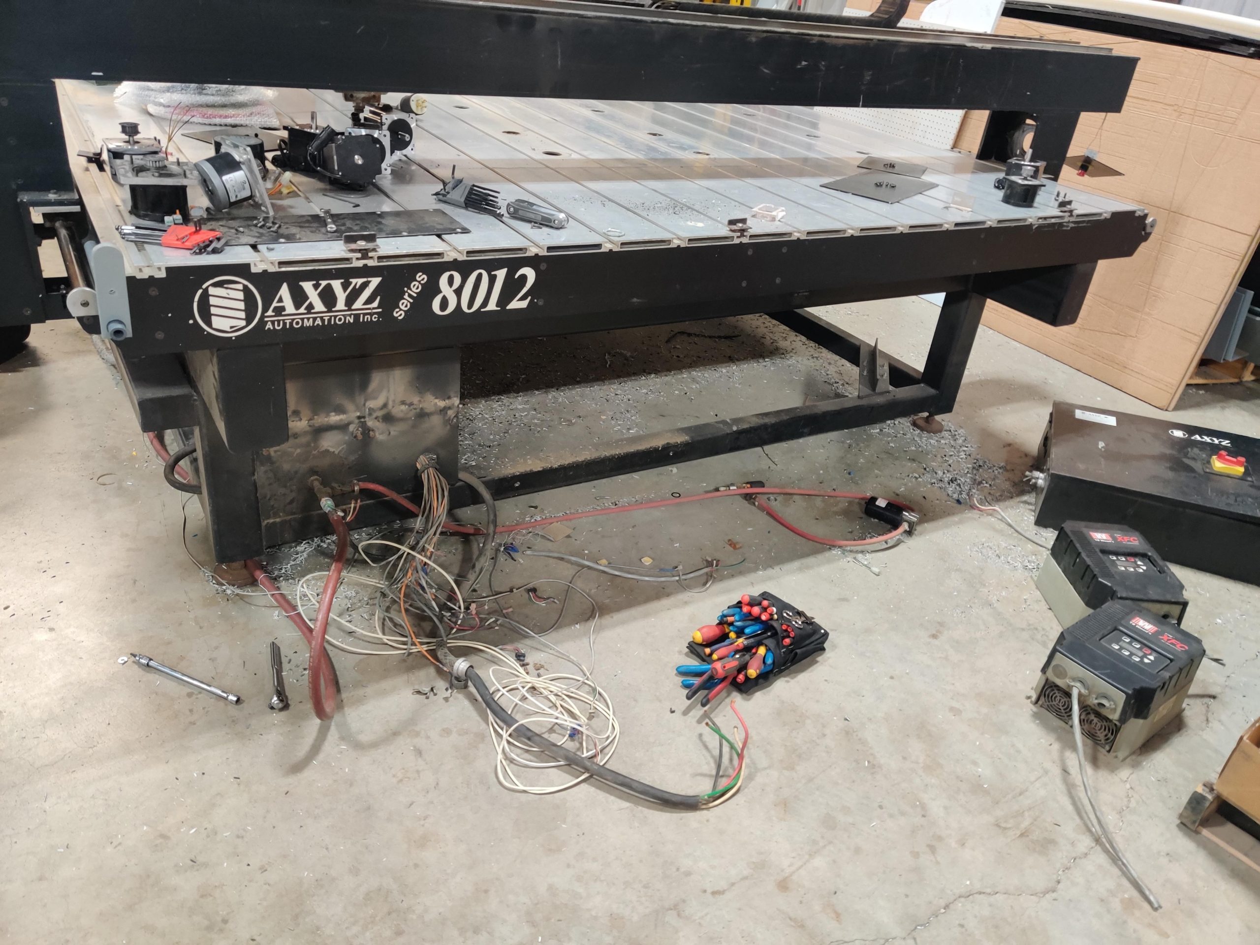 AXYZ Turnkey Router Installation - Removing Old Components
