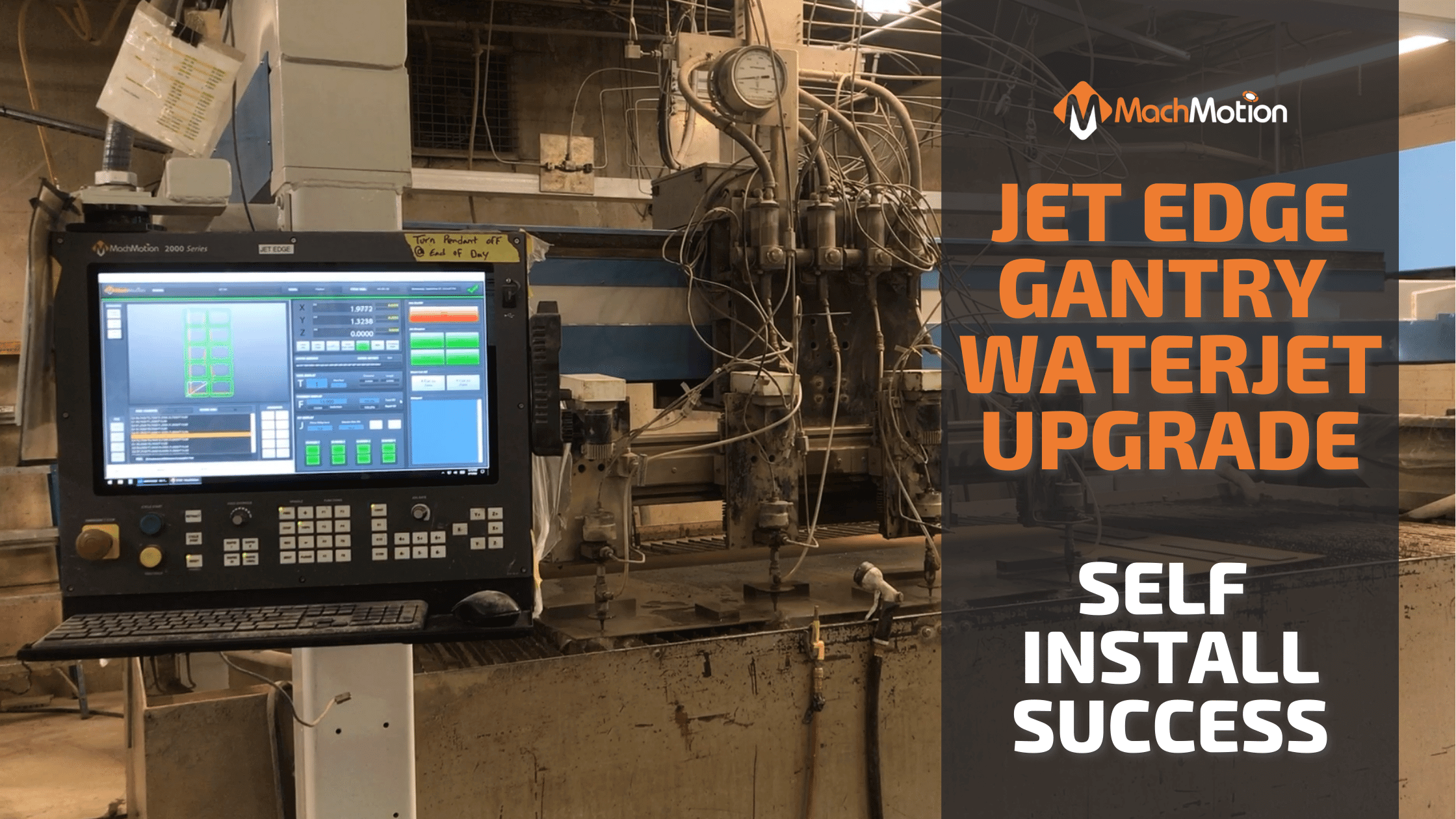 Jet Edge Waterjet MachMotion CNC Controller Upgrade