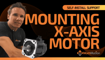 x-axis motor mounting