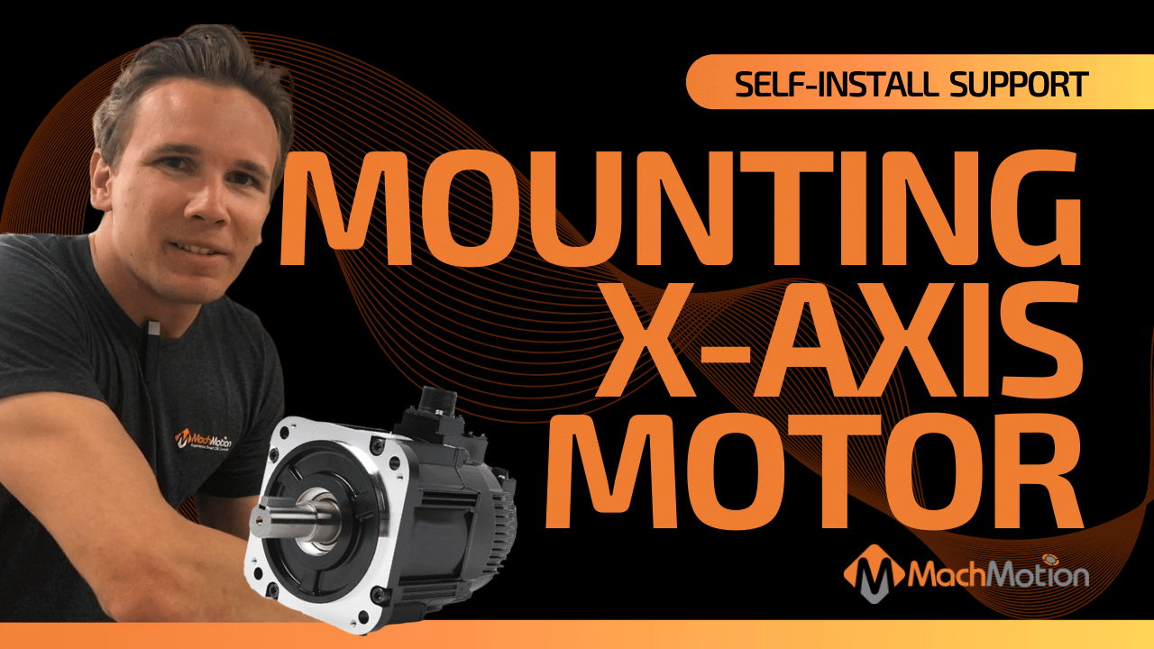 x-axis motor mounting