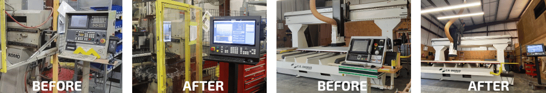 MachMotion doubles the life of cnc machines with controller upgrades, before and afters