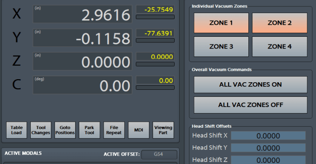 Preconfigured Button For Customizing Machmotion cnc control